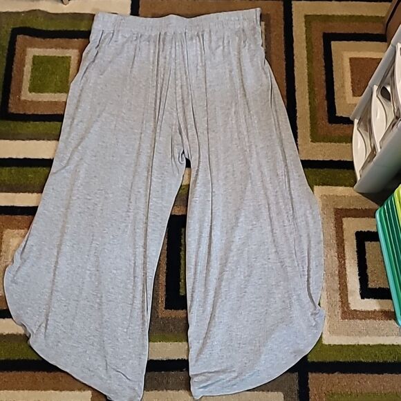 NEW NWT Charlie Paige Heather Grey Shea Tulip Pants With Tie Waistband Size XL - Picture 6 of 8